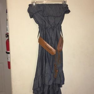 High Low Jean Dress (STRETCH)